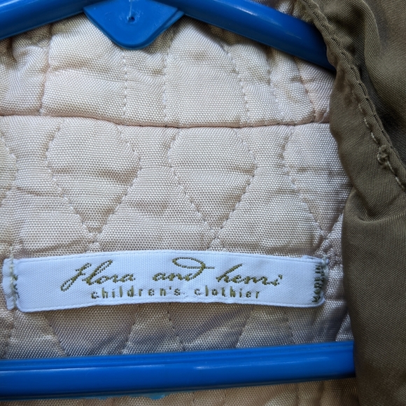 Flora and Henri Lightweight Hooded Quarter Zip Taupe Jacket Pullover 3 Youth - Picture 10 of 11